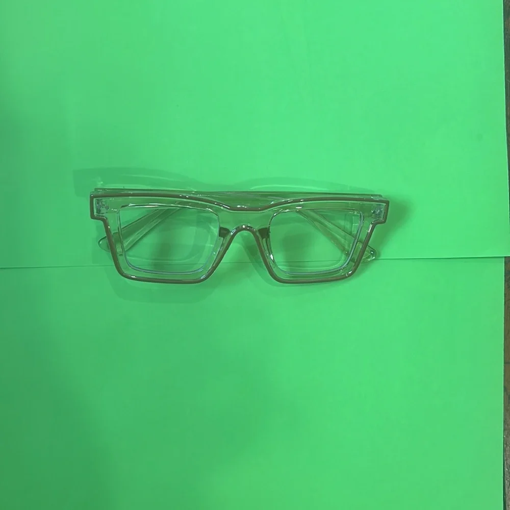 Stylish Tan Square Frame Glasses